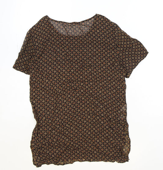 Womens UK Size 8 Marks and Spencer Black Basic T-Shirt