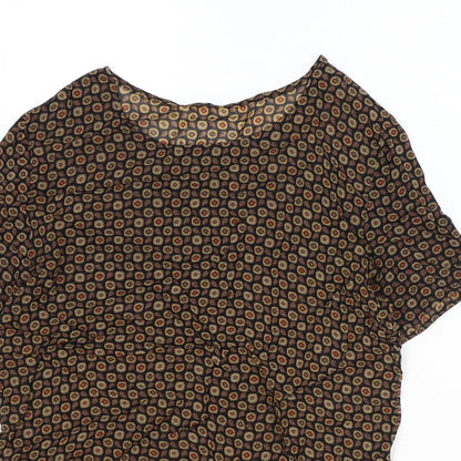 Womens UK Size 8 Marks and Spencer Black Basic T-Shirt