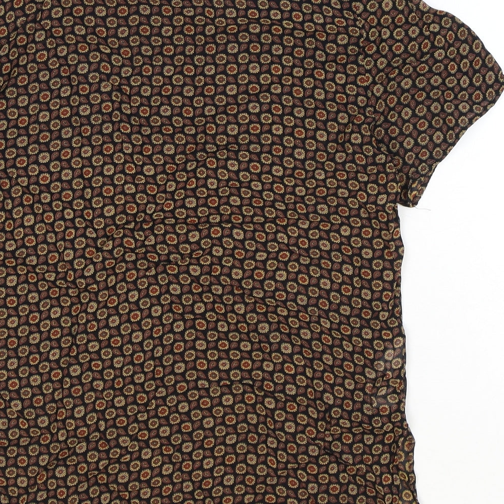 Womens UK Size 8 Marks and Spencer Black Basic T-Shirt
