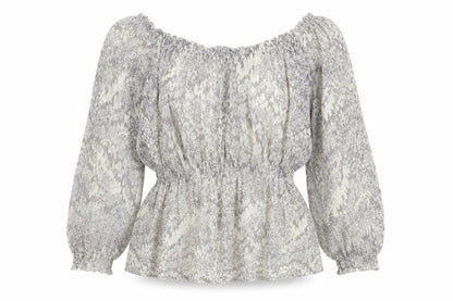 Womens UK Size S H&M Grey Basic Blouse