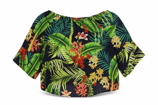 Womens UK Size 14 Preworn Multicoloured Basic Blouse