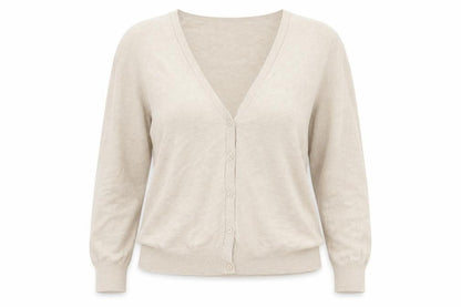 Womens UK Size 12 Atmosphere Beige Cardigan Jumper