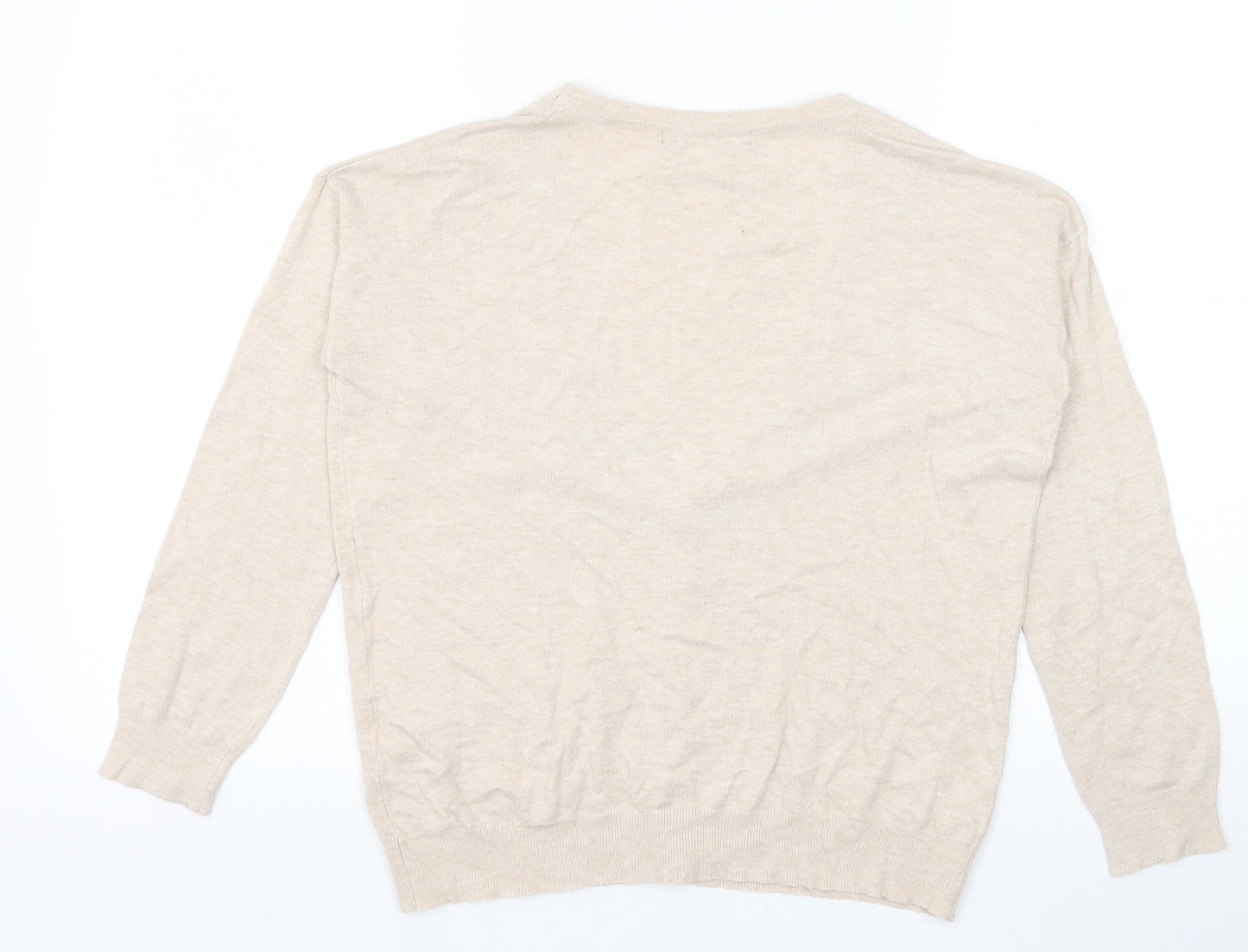Womens UK Size 12 Atmosphere Beige Cardigan Jumper