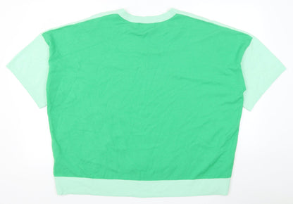 Womens UK Size 22 Marks and Spencer Green Pullover Jumper