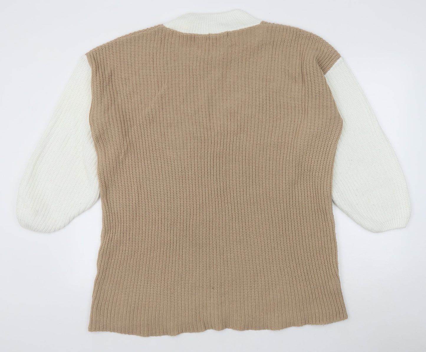 Womens UK Size 10 In the Style Brown Pullover Jumper