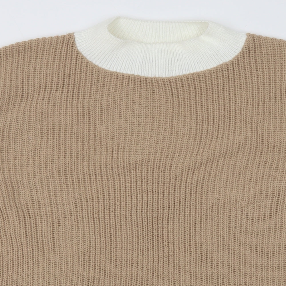 Womens UK Size 10 In the Style Brown Pullover Jumper