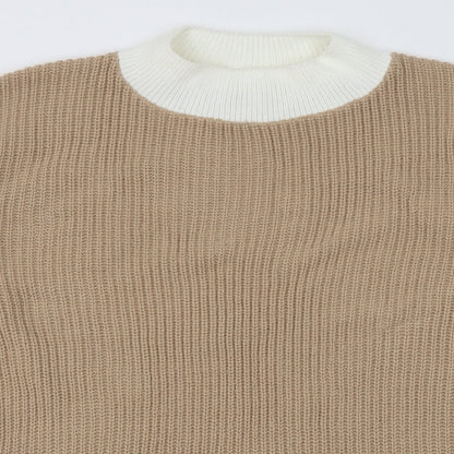 Womens UK Size 10 In the Style Brown Pullover Jumper