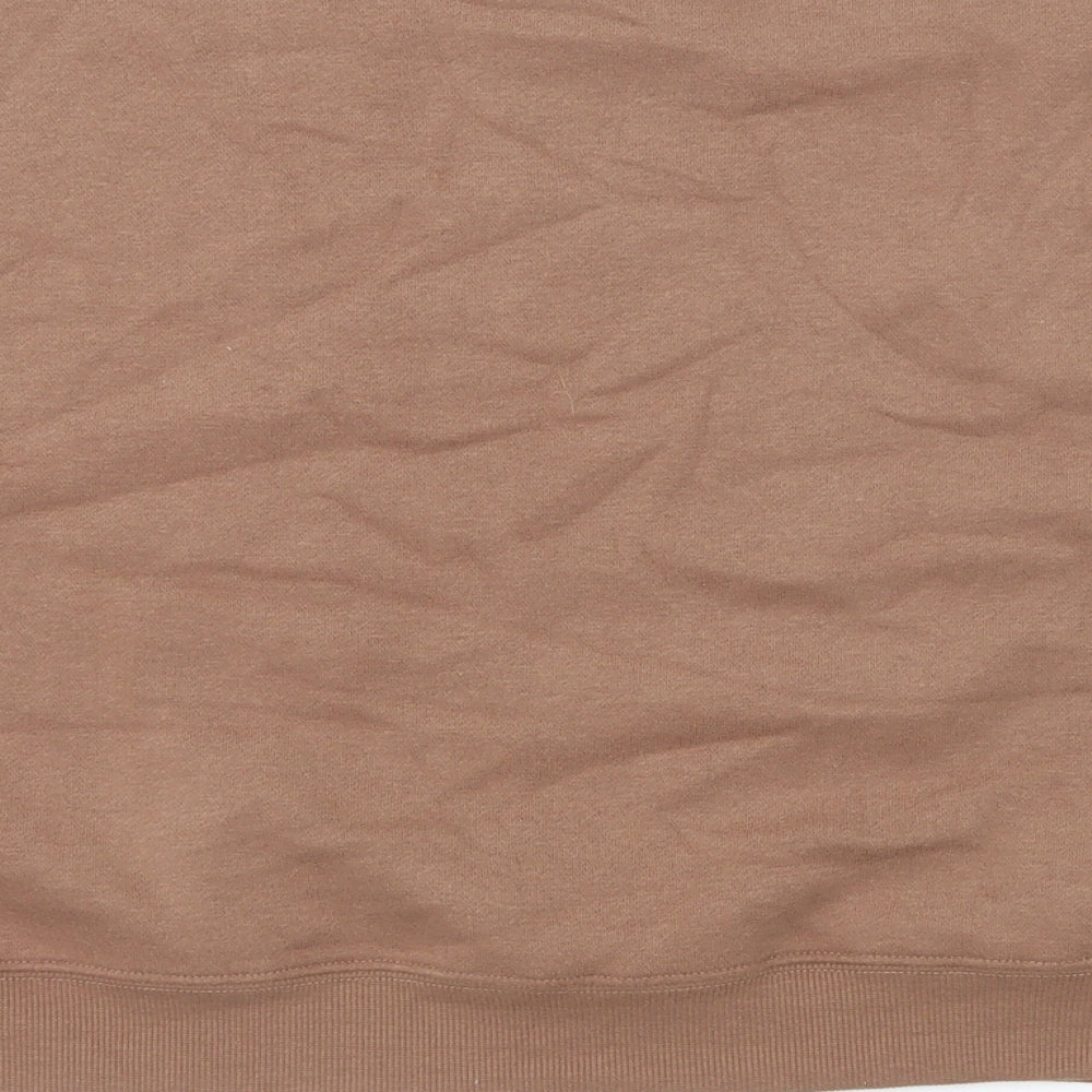 Miss Selfridge Womens Brown Cotton Pullover Sweatshirt Size S Pullover