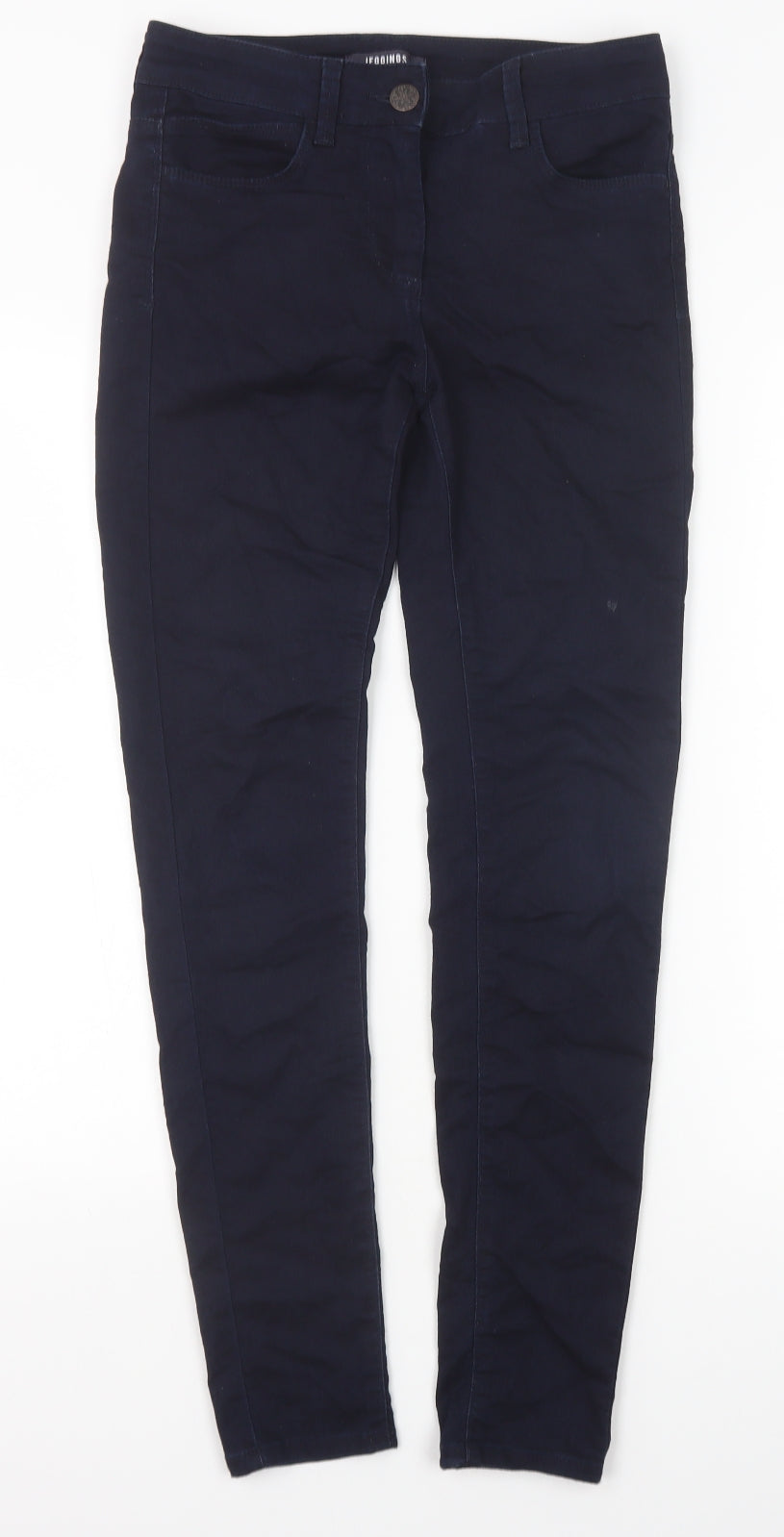Womens UK Size 8 Marks and Spencer Extra-Slim Fit  Blue Trousers