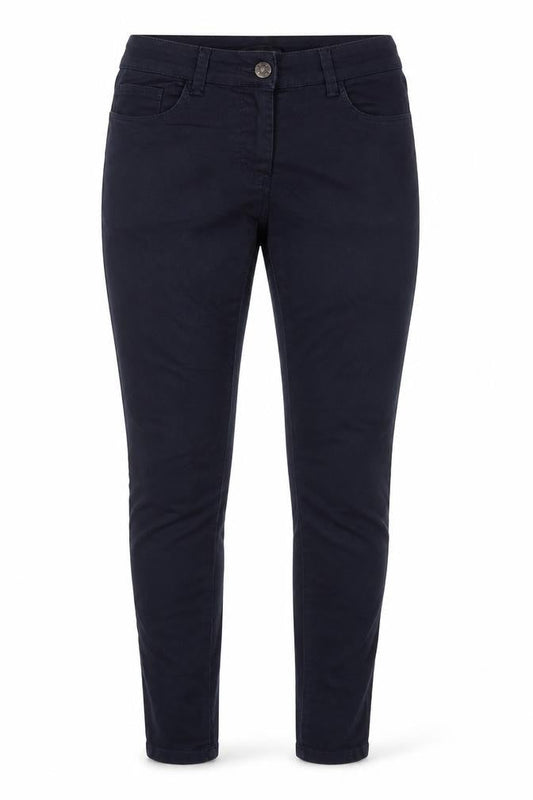 Womens UK Size 8 Marks and Spencer Extra-Slim Fit  Blue Trousers
