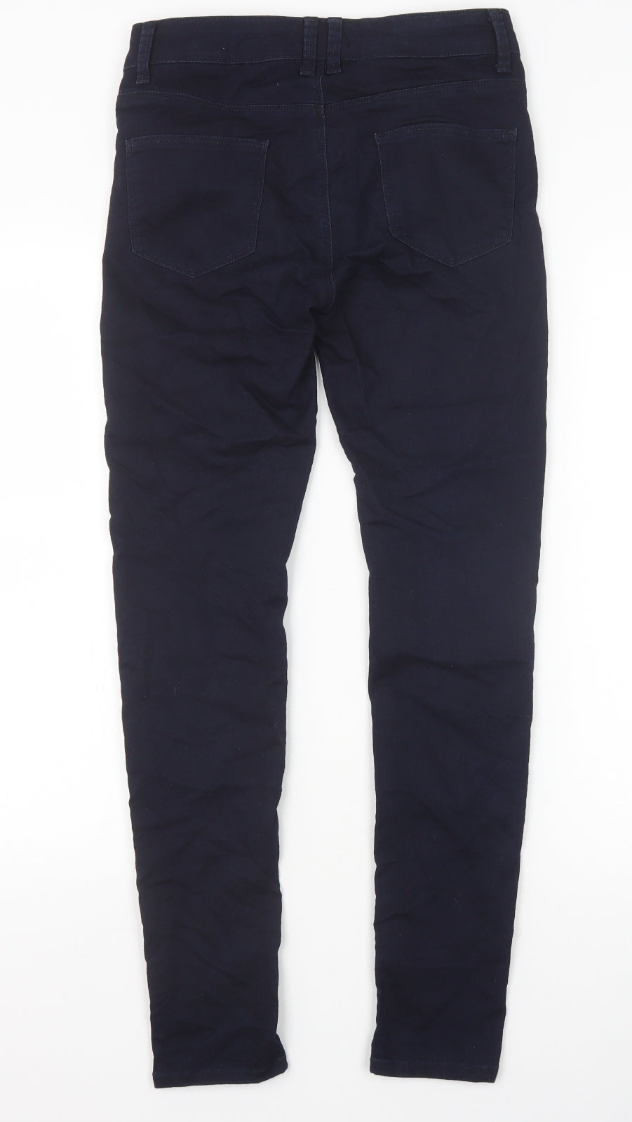 Womens UK Size 8 Marks and Spencer Extra-Slim Fit  Blue Trousers