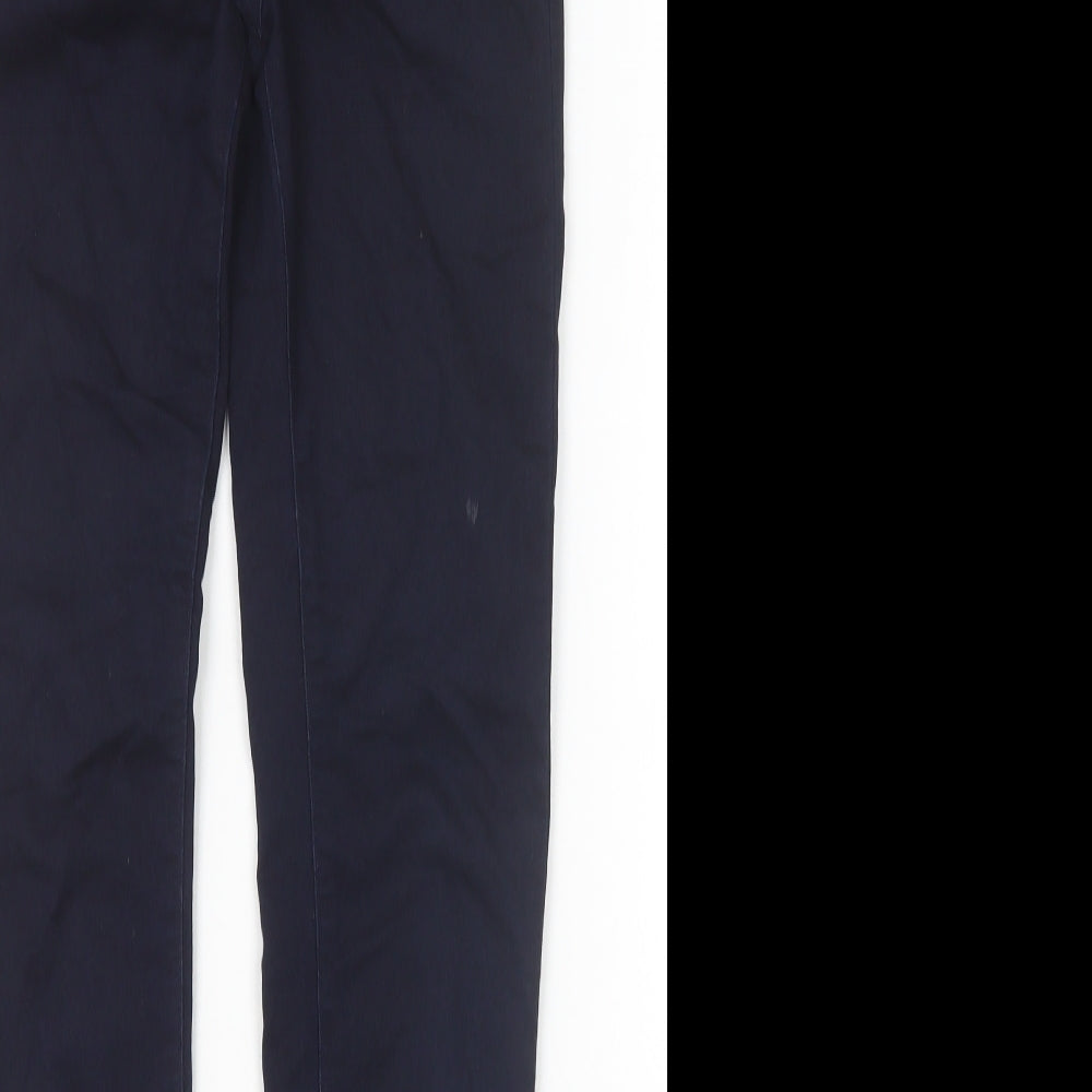 Womens UK Size 8 Marks and Spencer Extra-Slim Fit  Blue Trousers