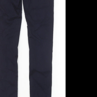 Womens UK Size 8 Marks and Spencer Extra-Slim Fit  Blue Trousers