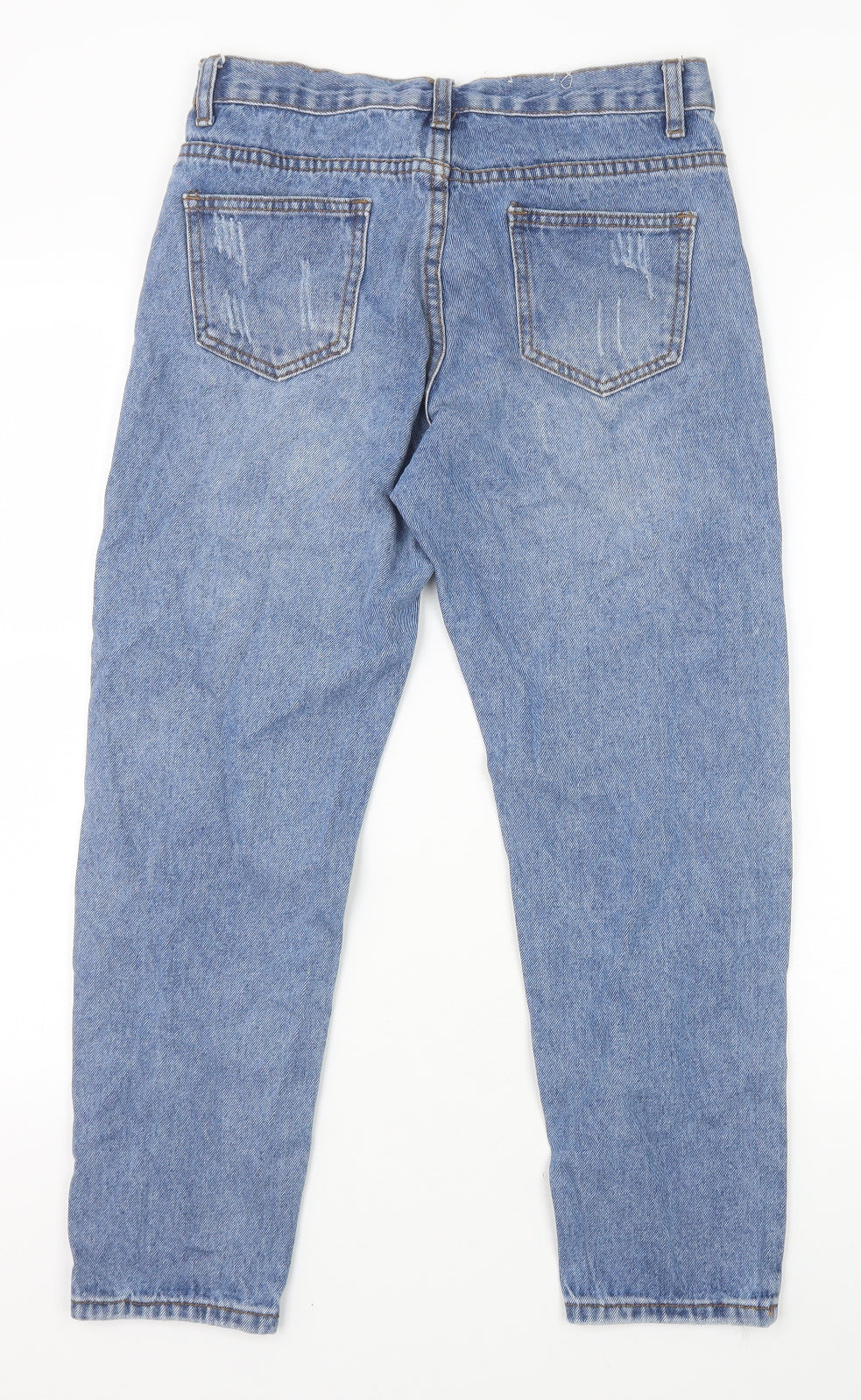 Urban Mist Womens Blue Cotton Tapered Jeans Size 8 Regular Zip