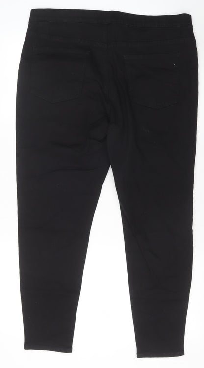 Womens UK Size 18 Marks and Spencer Regular Fit Jegging Black Trousers