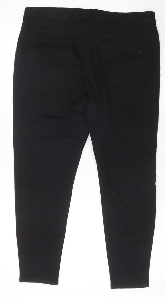 Womens UK Size 18 Marks and Spencer Regular Fit Jegging Black Trousers