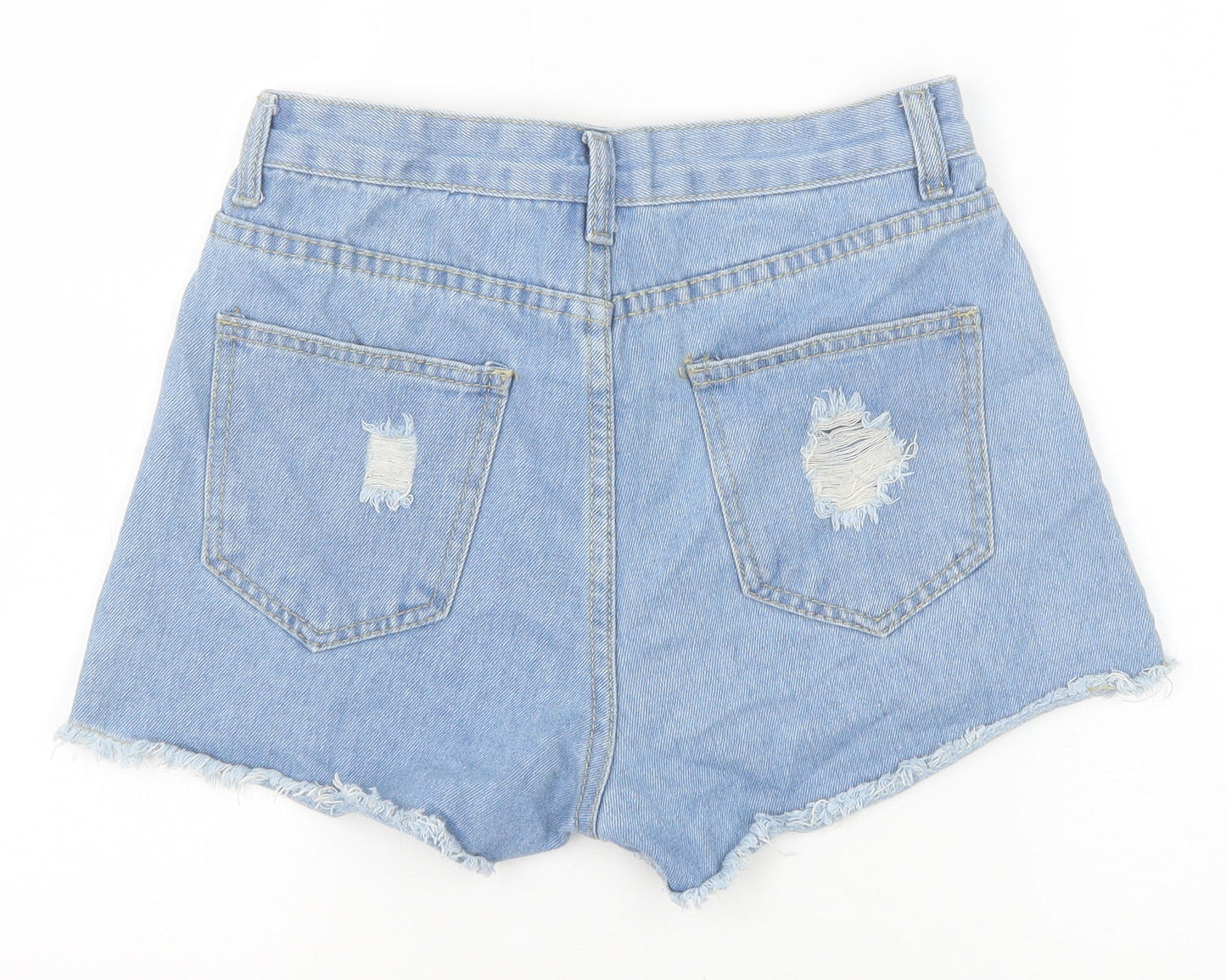 Womens UK Size XS Preworn Regular Fit Cut-Off Shorts