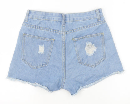 Womens UK Size XS Preworn Regular Fit Cut-Off Shorts