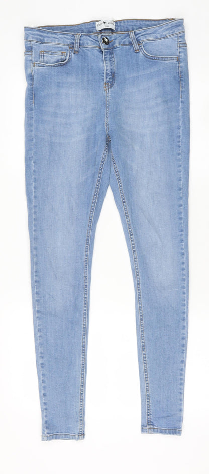 Hera Womens Blue Cotton Skinny Jeans Size 28 in Slim Zip