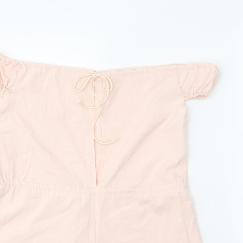Womens UK Size M Preworn One-Piece Pink Playsuit
