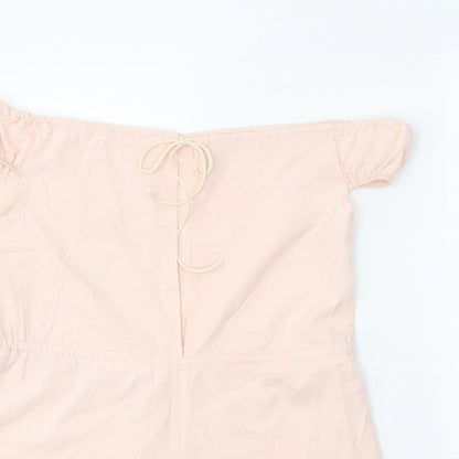 Womens UK Size M Preworn One-Piece Pink Playsuit