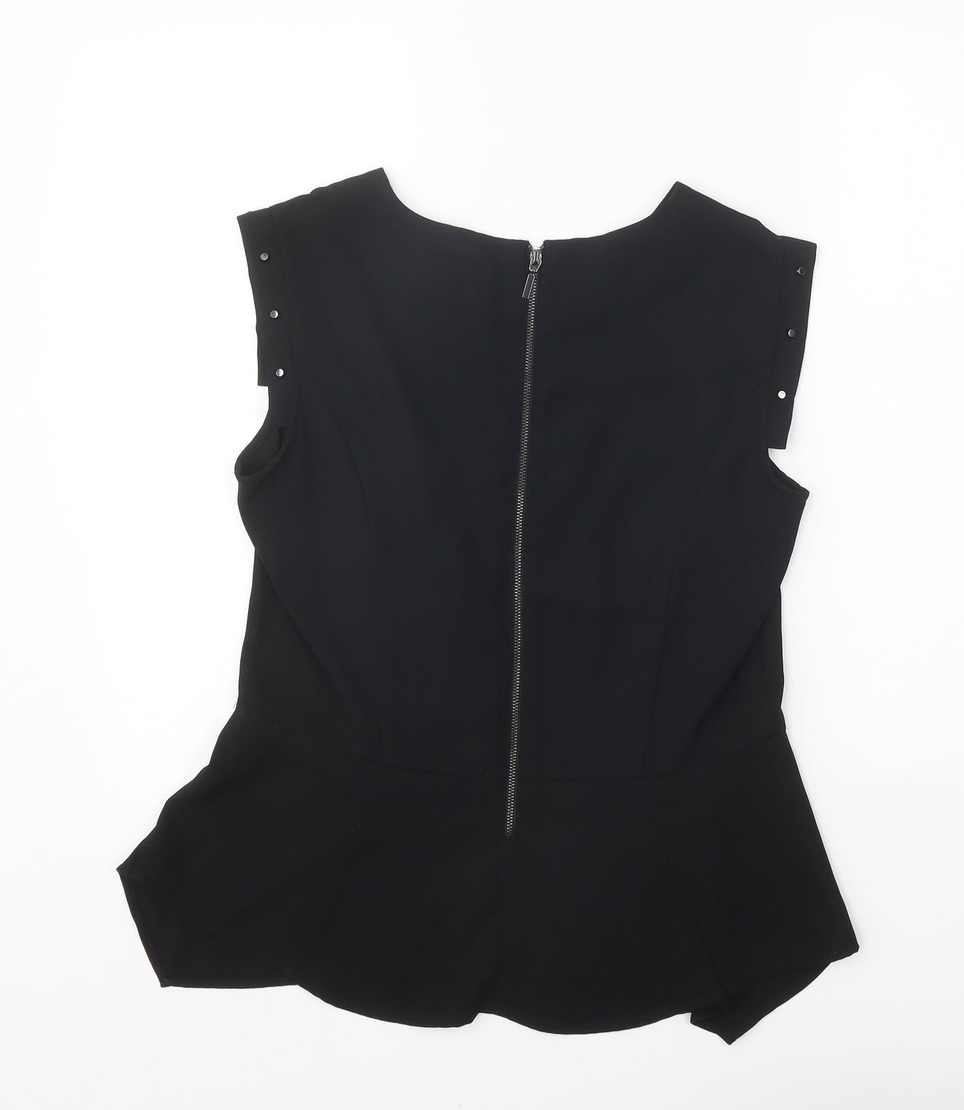 Womens UK Size 12 H&M Black Basic Blouse