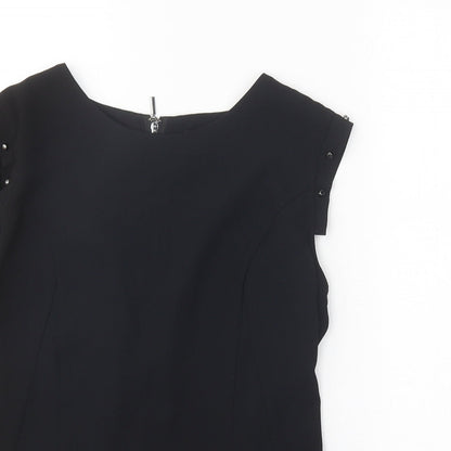 Womens UK Size 12 H&M Black Basic Blouse