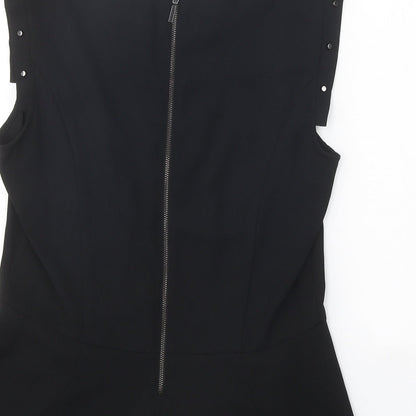Womens UK Size 12 H&M Black Basic Blouse