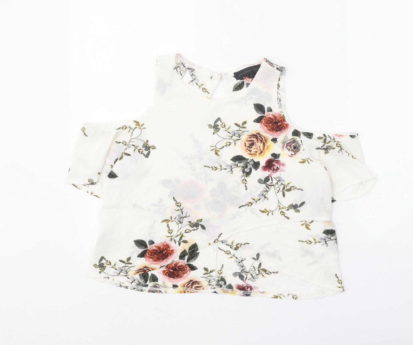 Womens UK Size 8 Love & Other Things White Basic Blouse