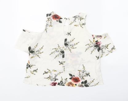Womens UK Size 8 Love & Other Things White Basic Blouse