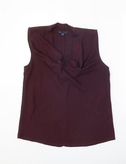 Womens UK Size M Gap Purple Basic Blouse