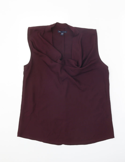 Womens UK Size M Gap Purple Basic Blouse