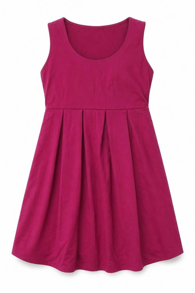 mamas & papas Womens Pink Polyester Fit & Flare Size 12 Round Neck Pullover