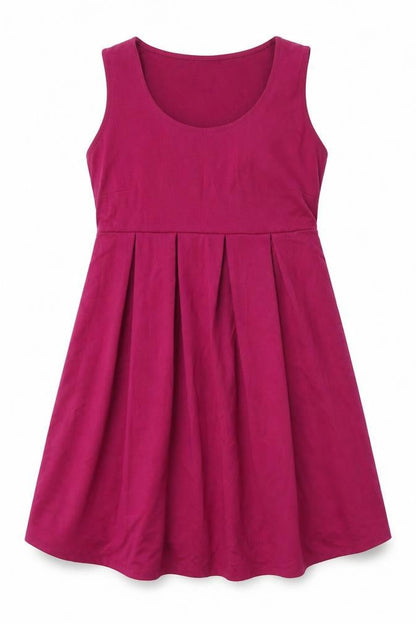mamas & papas Womens Pink Polyester Fit & Flare Size 12 Round Neck Pullover