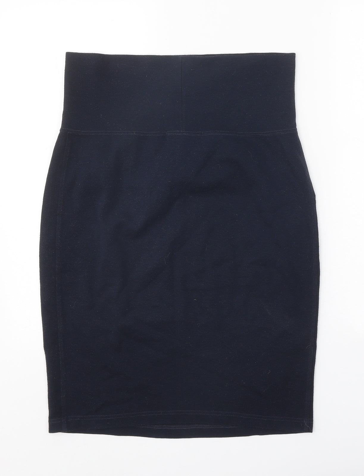 Formes Womens Blue Cotton Straight & Pencil Skirt Size 30 in