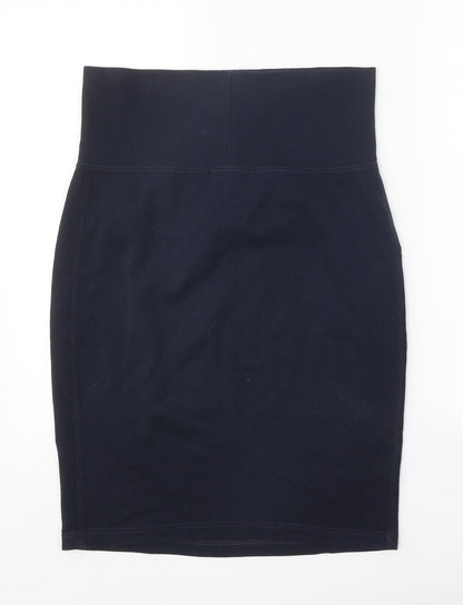 Formes Womens Blue Cotton Straight & Pencil Skirt Size 30 in