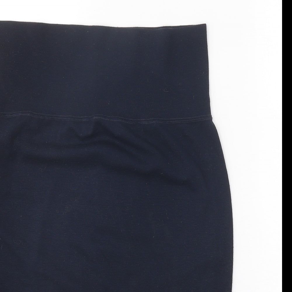 Formes Womens Blue Cotton Straight & Pencil Skirt Size 30 in
