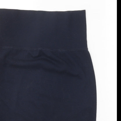 Formes Womens Blue Cotton Straight & Pencil Skirt Size 30 in
