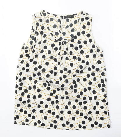 Womens UK Size S VILA White Basic Tank