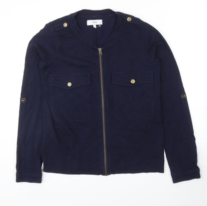NEXT Womens Blue Cotton Jacket Size 8 Zip