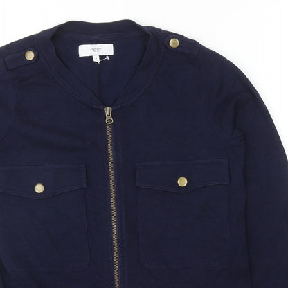 NEXT Womens Blue Cotton Jacket Size 8 Zip