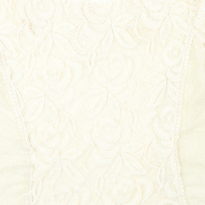 Womens UK Size L Mango Ivory Basic Blouse