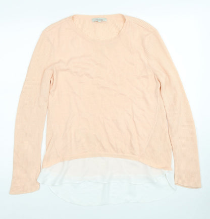 Womens UK Size 12 Peacocks Orange Pullover Jumper