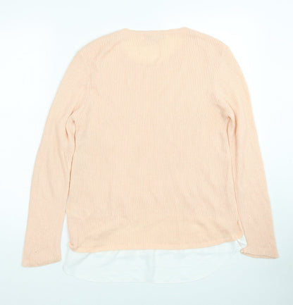 Womens UK Size 12 Peacocks Orange Pullover Jumper