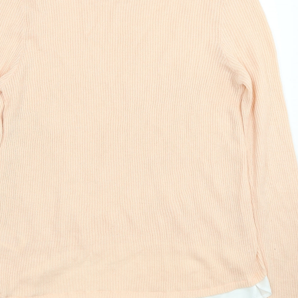 Womens UK Size 12 Peacocks Orange Pullover Jumper