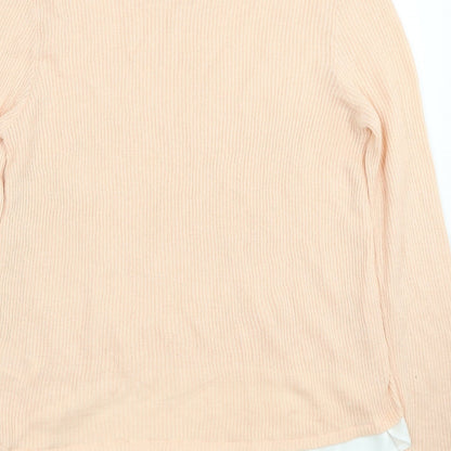 Womens UK Size 12 Peacocks Orange Pullover Jumper