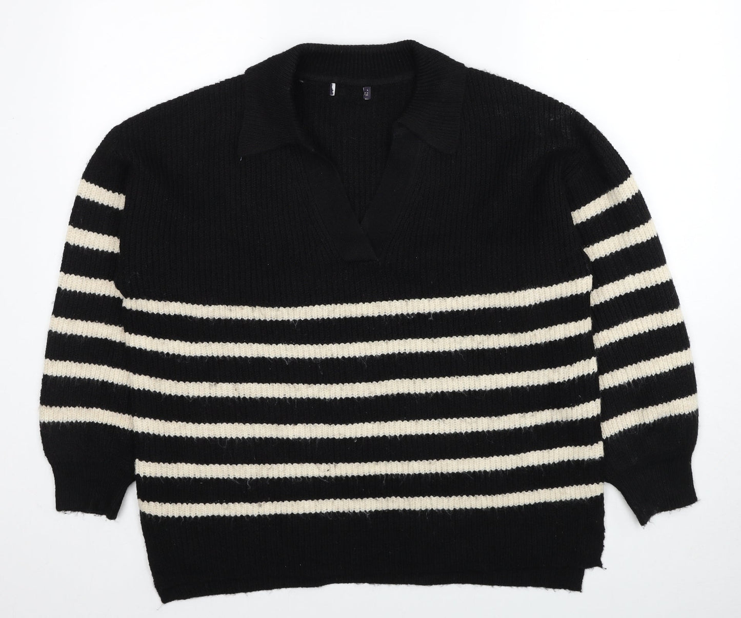 Womens UK Size L Marks and Spencer Black Pullover Jumper