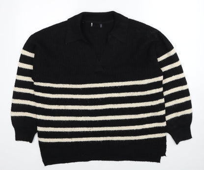 Womens UK Size L Marks and Spencer Black Pullover Jumper