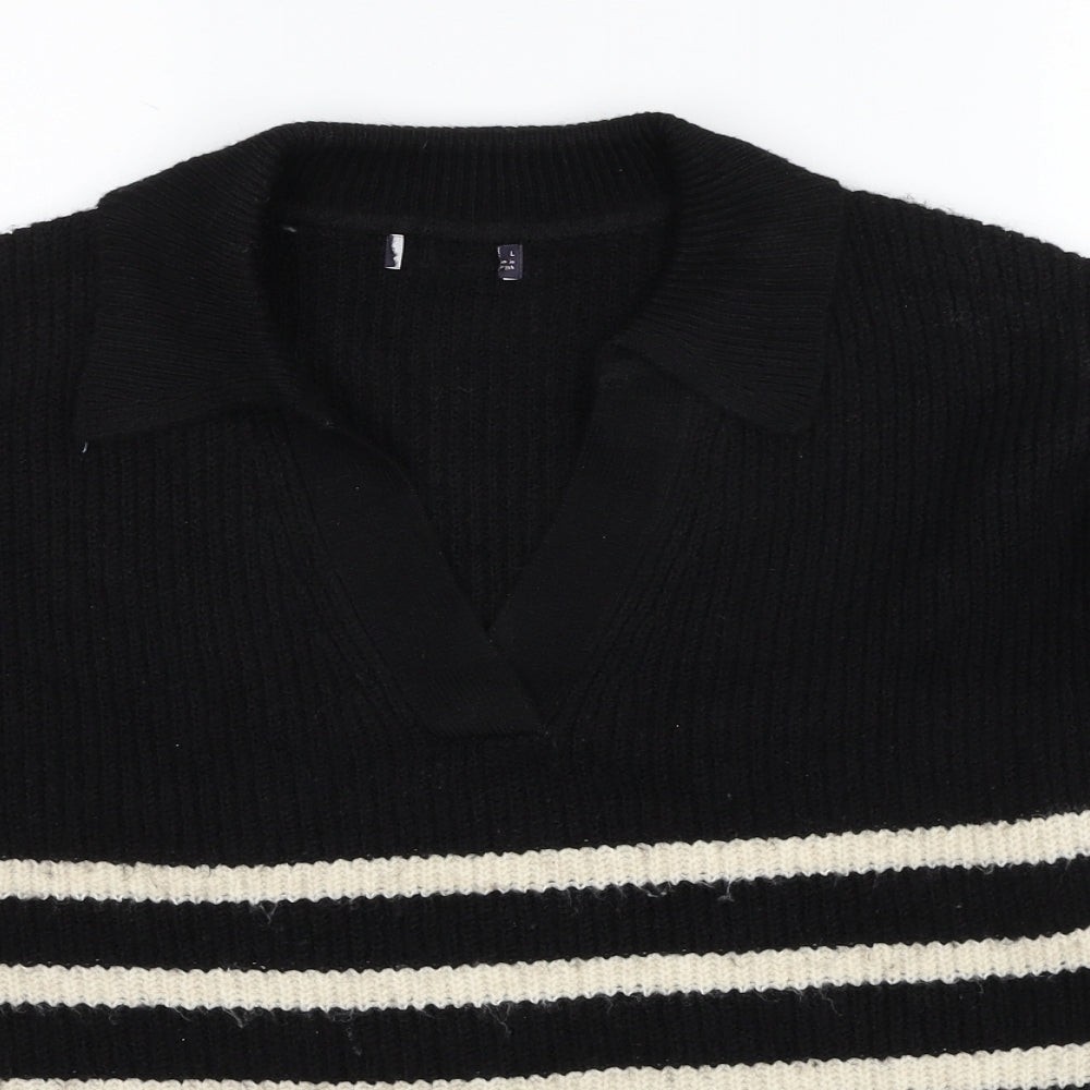 Womens UK Size L Marks and Spencer Black Pullover Jumper