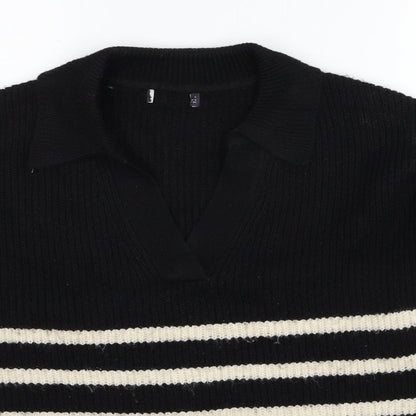 Womens UK Size L Marks and Spencer Black Pullover Jumper